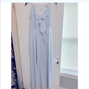 Long Light Blue Dress